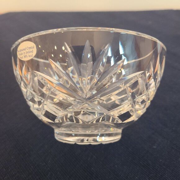 Sculptured Crystal Ltd Shannon Potpourri Hand Cut Crystal Bowl +30% Lead Crystal - Picture 12 of 15